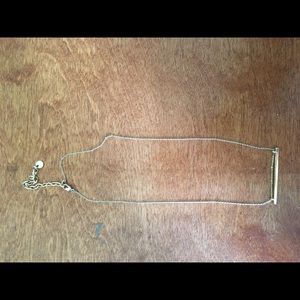 Gold bar necklace